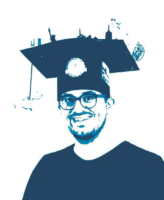 Ben Christian with doctoral hat